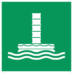 E055 safe condition marine evacuation chute